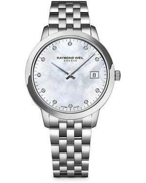 Raymond Weil Toccata Mother-Of-Pearl & Diamond Watch, 34Mm - White