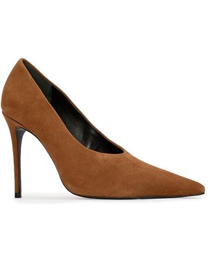 Black Suede Studio Jona Pumps - Brown