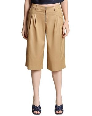 Avec Les Filles Relaxed Bermuda Shorts - Natural