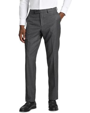 Ted Baker Wright Birdseye Modern Fit Suit Pants - Gray