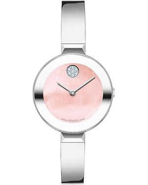 Movado Bold Bangle Watch, 28Mm - Pink