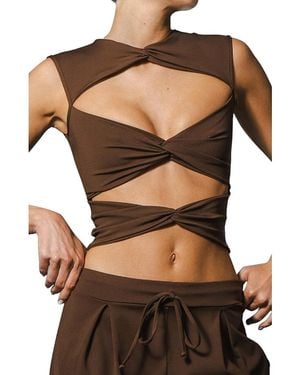 PORT DE BRAS Lauren Top - Black