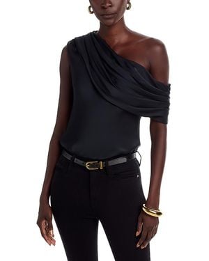 Ramy Brook Sol Asymmetric Draped Top - Blue