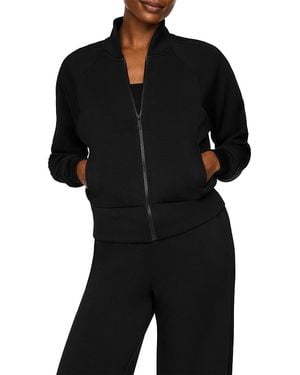 Spanx Airessentials Pintuck Track Jacket - Black