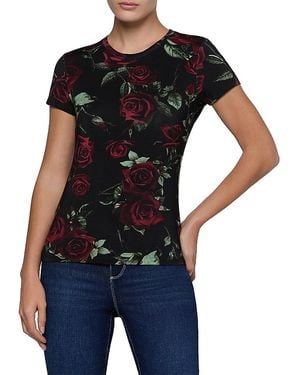 L'Agence Ressi Printed Crewneck Tee - Black