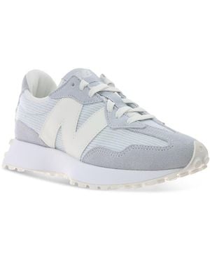 New Balance 327 Suede Sneakers - White