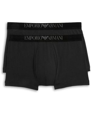 Emporio Armani Boxer Briefs, Pack Of 2 - Black