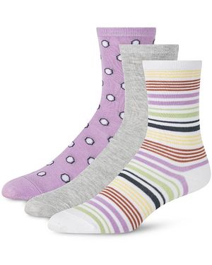 Ted Baker Dress Crew Socks, Set Of 3 - Pink