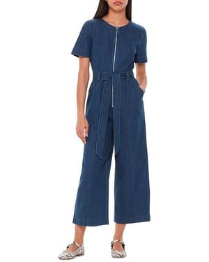 Whistles Short Sleeve Jumpsuit - Blue