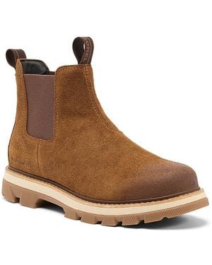 Sorel Lark-47 Suede Waterproof Chelsea Boots - Brown