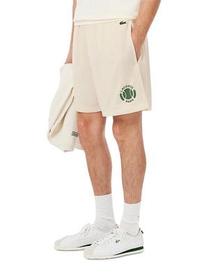 Lacoste Graphic 5.5 Mesh Shorts - White