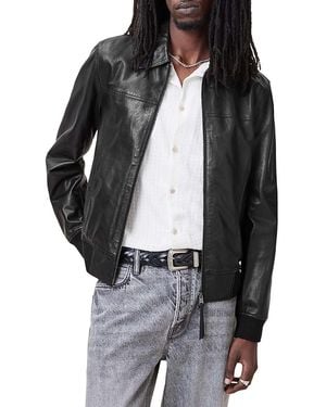AllSaints The Gen Leather Jacket - Black