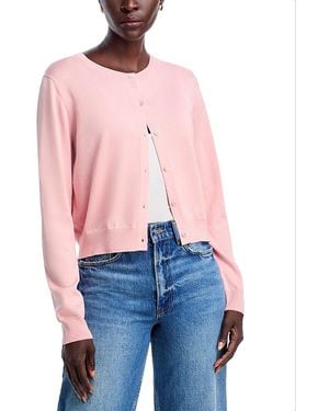 Carolina Herrera Long Sleeve Cardigan - Pink