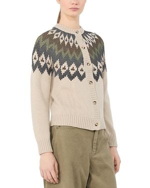 Weekend by Maxmara Wkdtarga Jacquard Knit Sweater - Natural