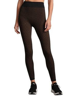 Rhone Apres Houndstooth Seamless Leggings - Black