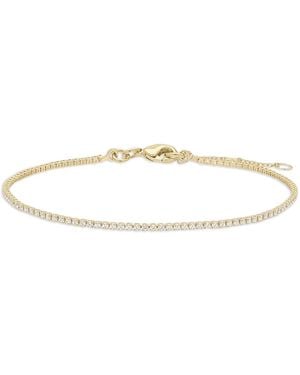Shashi Micro Tennis Bracelet - White