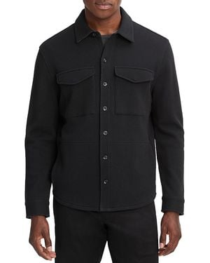 Vince Button Shirt Jacket - Black