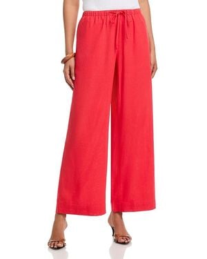 SINGLE THREAD Tie Front Pants - Red
