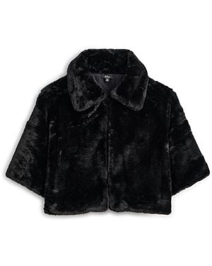 Echo Blair Sheared Faux Fur Jacket - Black