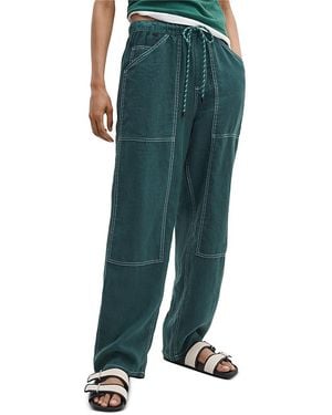 Rag & Bone Atlas Linen Pants - Green