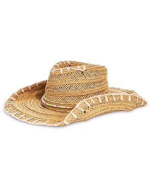 LOEVENICH Stitched & Beaded Cowboy Hat - Metallic