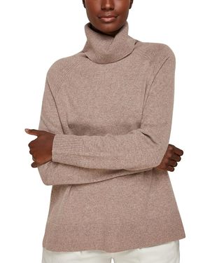 Whistles Cashmere Roll Neck Sweater - Brown
