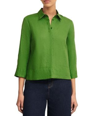 Hobbs Nita Linen Shirt - Green