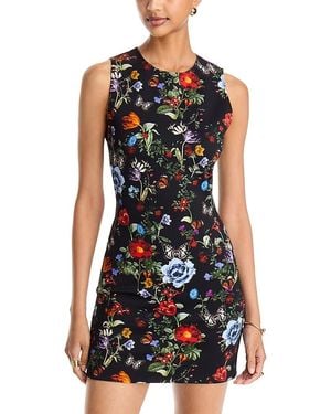 Alice + Olivia Wynell Sleeveless Mini Dress - Black