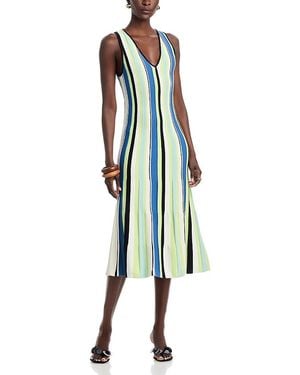 Toccin Fifi A Line Midi Dress - Blue