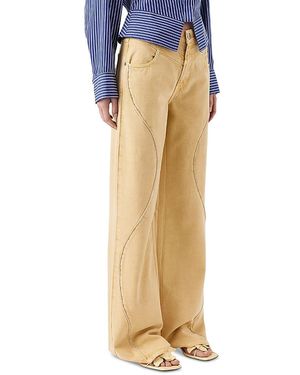 Tresser Prad Rhinestone Trim Pants - Metallic