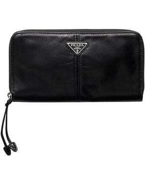 Prada Leather Wallet - Black