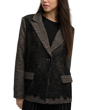 NVLT Lace Applique Blazer - Black