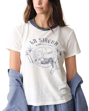 Marine Layer La Sirena Vintage Tee - White