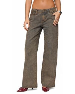 Edikted Ace Relaxed Jeans - Brown