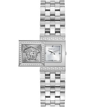 Versace Reveal Precious Diamond Watch, 18Mm X 25Mm - White
