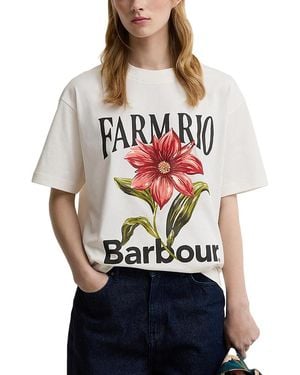 Barbour X Farm Rio Wildflower Tee - Natural
