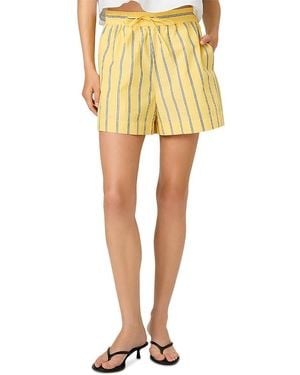 French Connection Rhodes Pop Nico Stripe Shorts - Yellow