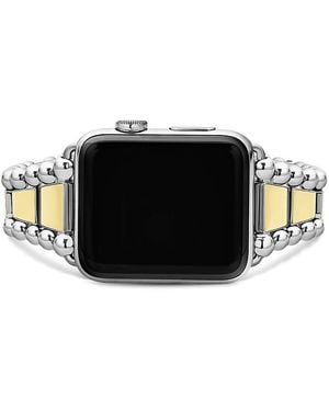 Lagos Smart Caviar Stainless Steel 18K Apple Watch Bracelet, 42-44Mm - Metallic