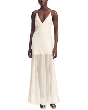 Shona Joy Moraya Plunge Maxi Dress - Natural