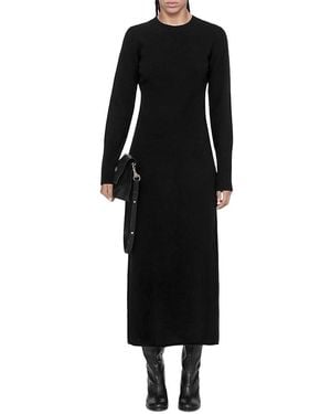 AllSaints Erith Wool Maxi Sweater Dress - Black