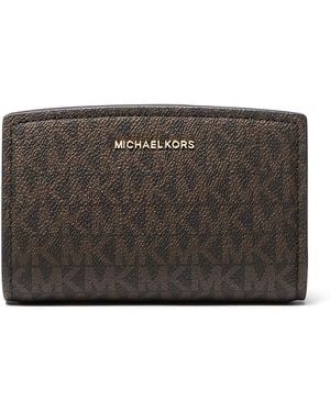 Michael Kors Bryant Medium Zip Around Wallet - Gray