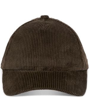 Weekend by Maxmara Wkaragno Corduroy Cotton Baseball Hat - Brown