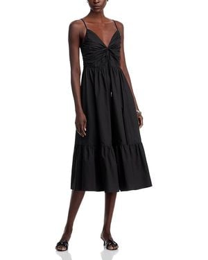 Michael Kors Poplin Midi Dress - Black