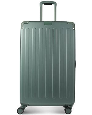Hedgren Nostos Matte Large Matte Large Expandable Spinner Checked Bag - Green