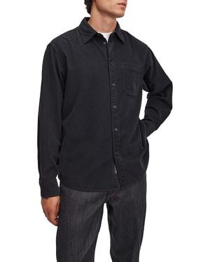 Rag & Bone Relaxed Corduroy Cotton Pocket Shirt - Blue