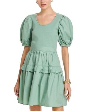 SINGLE THREAD Puffed Sleeve Dress - Green