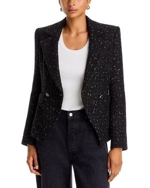 Veronica Beard Theron Tweed Dickey Jacket - Black