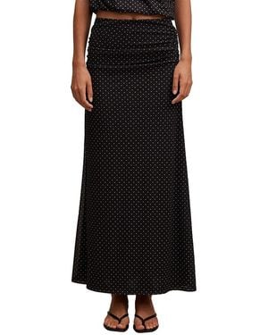 EVER NEW Mimi Flute Maxi Skirt - Black