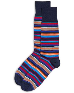 Paul Smith Munich Stripe Crew Socks - Blue