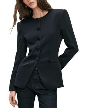 Veronica Beard Wryllen Collarless Jacket - Black